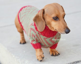 Winter dachshund sweater - Silk & Alpaca - Premium Dog Clothes -Dachshund clothing - Dackel - Wiener -Dog apparel - Fashion- Christmas gift