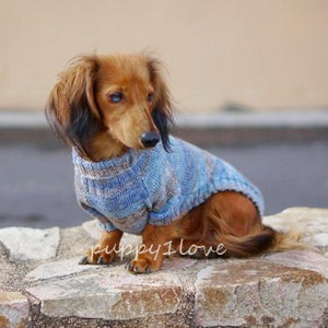 Knit dog clothes - Dachshund Sweater - Dog's sweater - Dachshund clothing - Puppy sweater - Doxie - Weiner dog - Hand knitted dog jumper