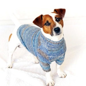 Clothes for Jack Russell Terrier - Knit Dog clothing - Dog Jacket - Pet Sweater - Terrier clothing - Warm dog pullover - Custom dog coat