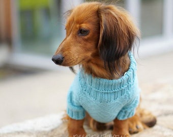 Dachshund clothes - Dachshund sweater - Dog clothes - Dog sweater - Wiener dog - Sausage dog - Dog winter clothes - Winter dog sweater