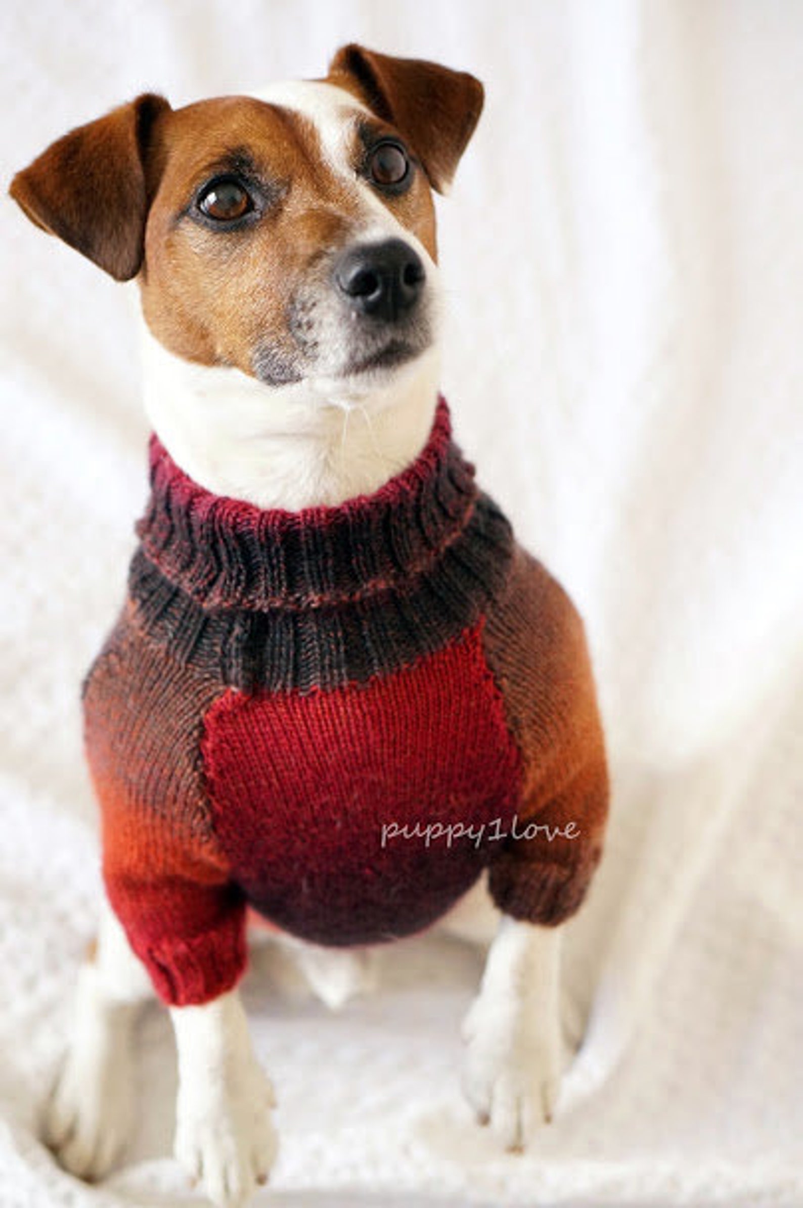 Warm Dog Sweater Winter Dog Sweater for Jack Russell Terrier Etsy