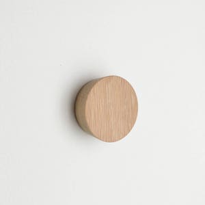 Wood Wall Knob Tapered Designer Wood Cabinet Pull image 1