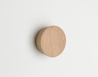 Wood Wall Knob - Tapered Designer Wood Cabinet Pull