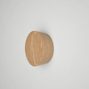 Wood Wall Knob Tapered Designer Wood Cabinet Pull image 2