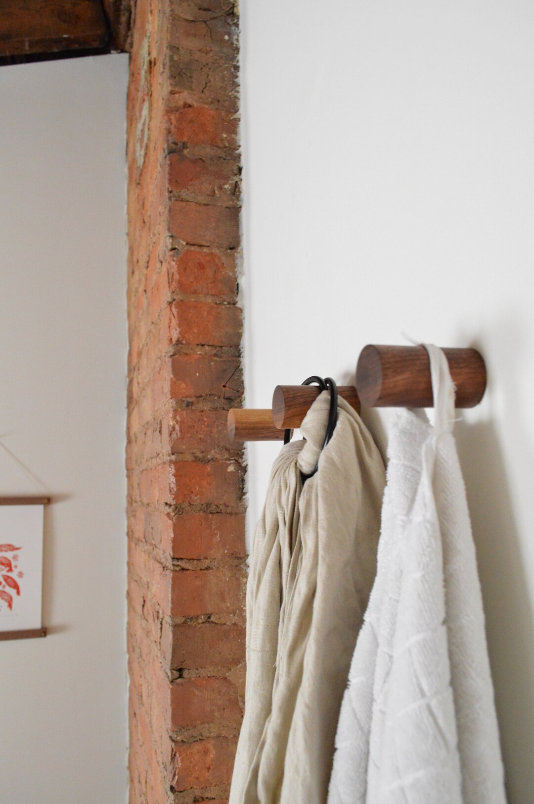 Long Dowel Wall Hook Wall Storage, Coat Hook, Entryway Wall Hook Etsy