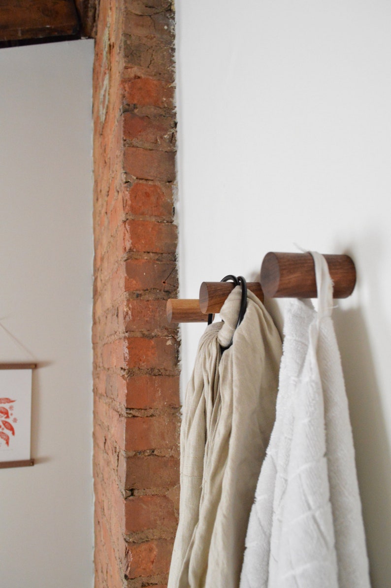 Long Dowel Wall Hook Wall Storage Coat Hook Entryway Wall Etsy Canada