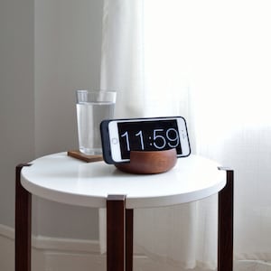 Phone Stand / Tablet Stand - Bedside Phone Stand - Solid Wood and hand turned