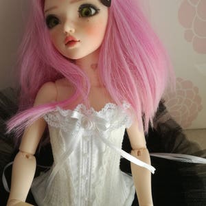 All in white&quot; duchess corset for Mnf girls