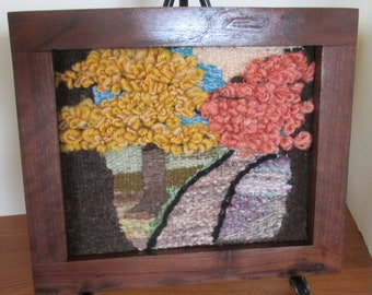 Autumn Woods handwoven tapestry