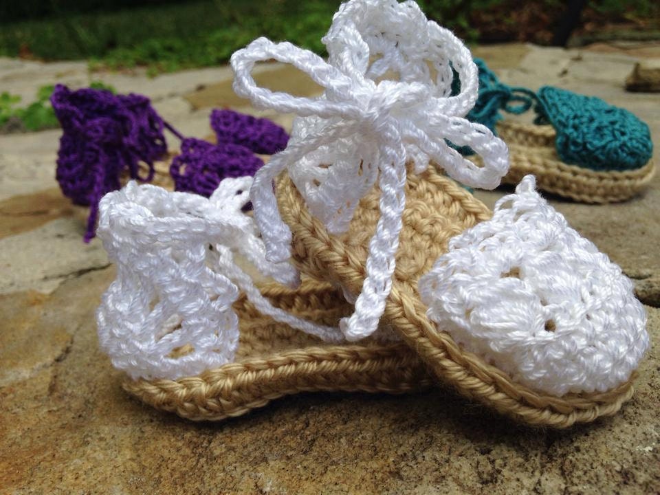 crochet sandals for babies