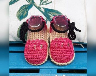 Crochet Baby Encanto sandals, baby girl sandals, Mirabel shoes, dainty crochet sandals, white sandals, summer baby shoes, baby beach shoes