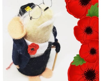Veteran mouse for Rememberance Sunday