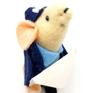 Little Post Mouse Valentine's gift Love Letter, perfect for mouse lover, animal collector or postman image 8