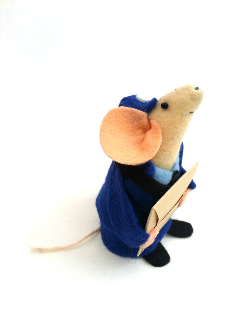 Little Post Mouse Valentine's gift Love Letter, perfect for mouse lover, animal collector or postman image 9