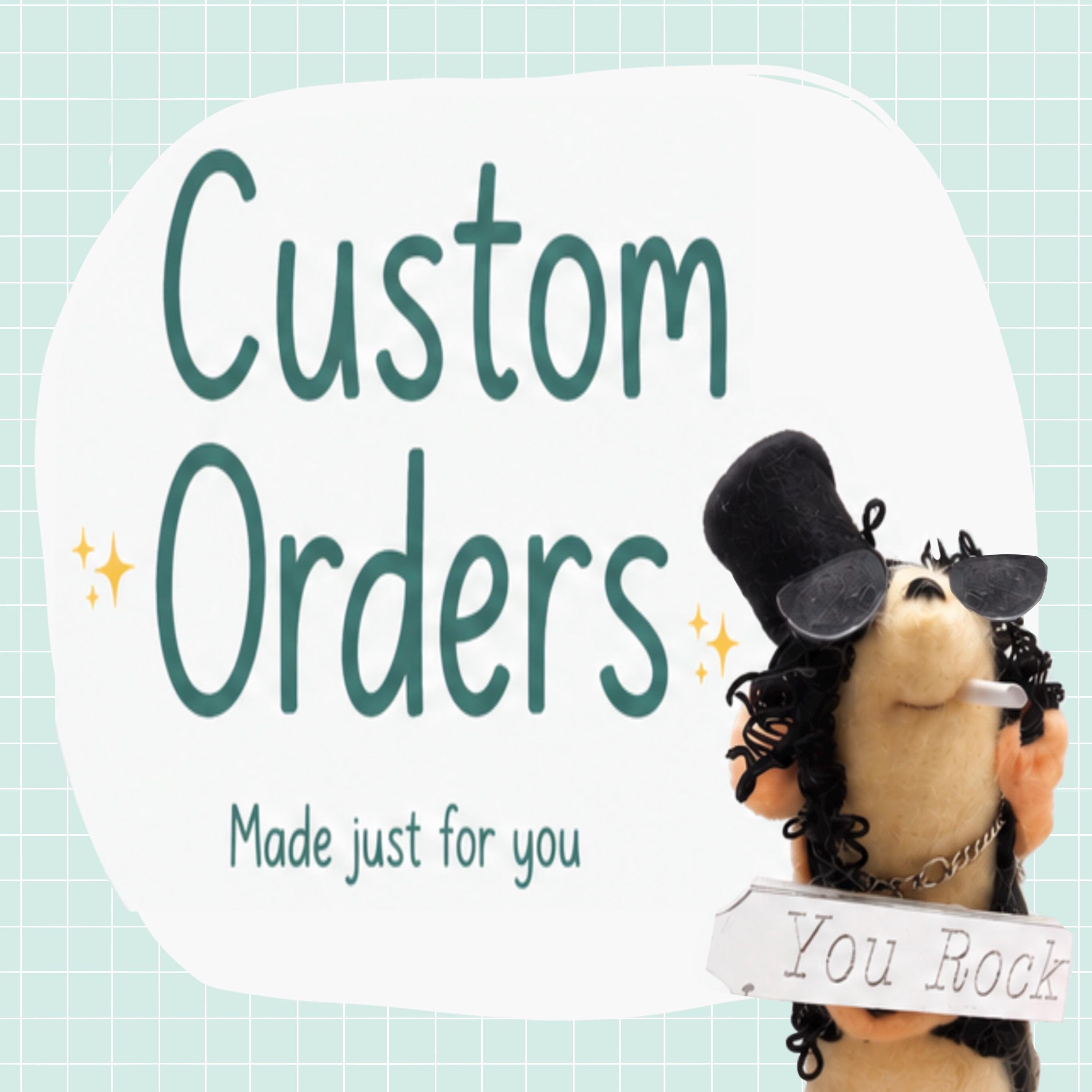 Custom Felt Mouse, Personalised Mouse Gift, Handmade Keepsake, Bespoke Felt Animal, Made to Order Gift