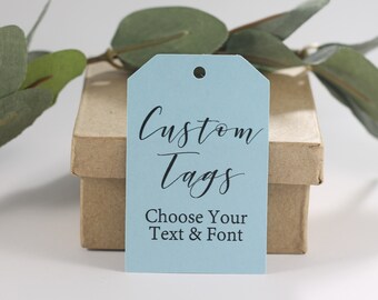 Blue Favor Tags  - Custom Wedding Favor Tags - Personalized Labels - Custom Favors - Personalized Shower Labels - Baby Blue Shower