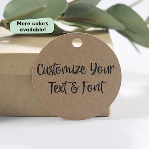 Etiquetas redondas personalizadas - Etiquetas Kraft - Etiquetas personalizadas para despedida de soltera - Etiquetas rústicas para recuerdos de boda - Etiquetas redondas