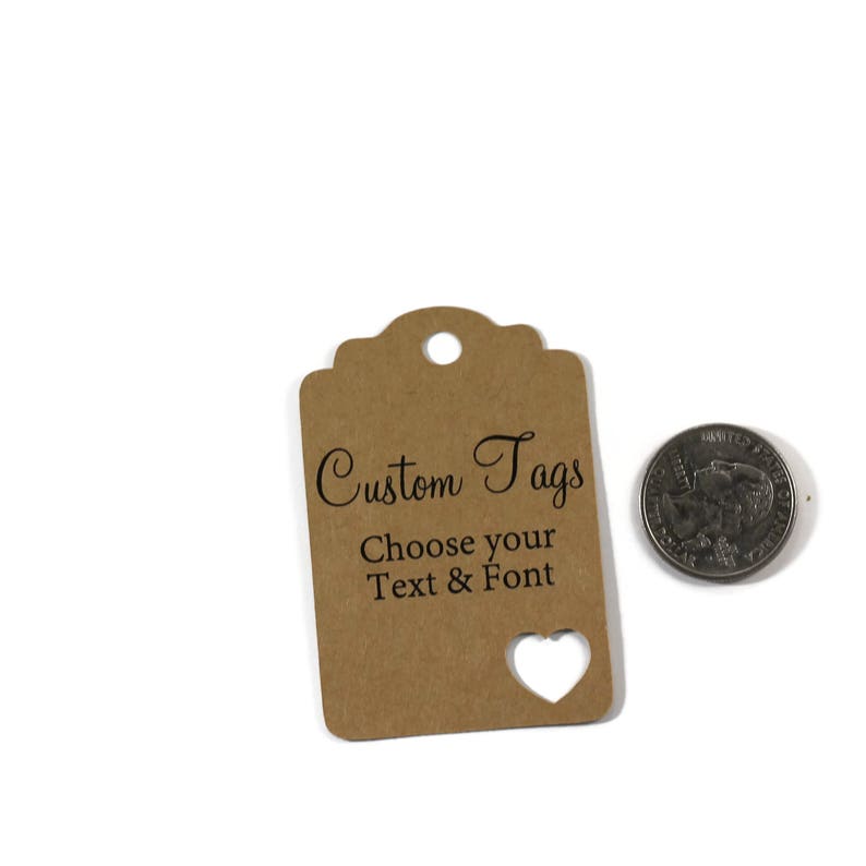 Kraft Brown Custom Tags Kraft Favor Tags Wedding Gift Tags Etsy