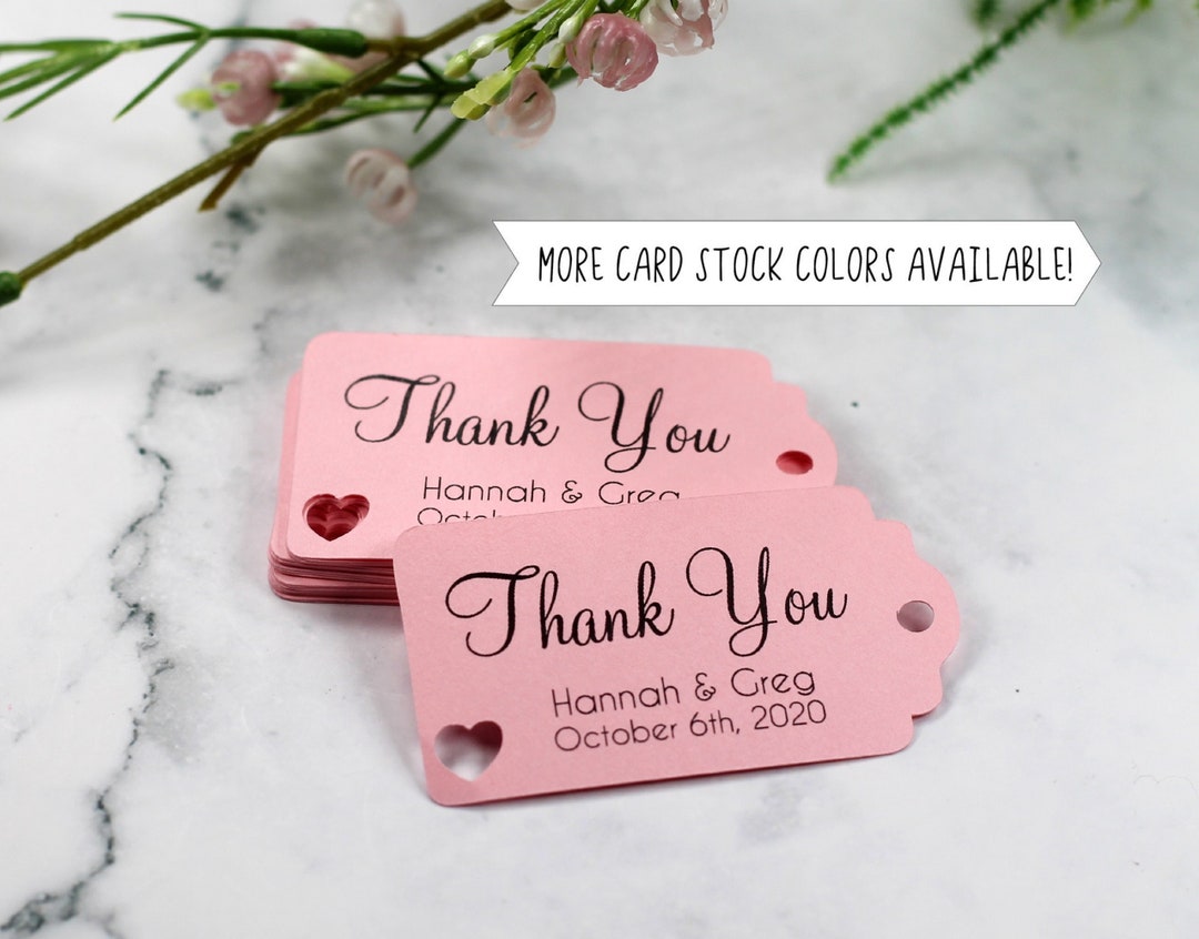 Small Wedding Favor Tags Personalized Bridal Shower Gift Tags Custom
