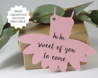 Ballerina Tutu Party Favor Tags – Baby Pink Birthday Gift Tags