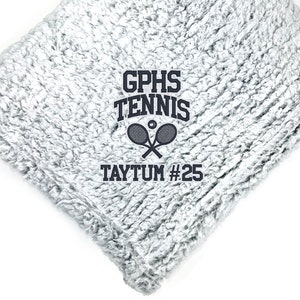 Graduation Blanket, Tennis Blanket, Sports Gift, Custom Gift, Plush Blanket, Plush Throw, Custom Throw Blanket, Senior Gift image 7