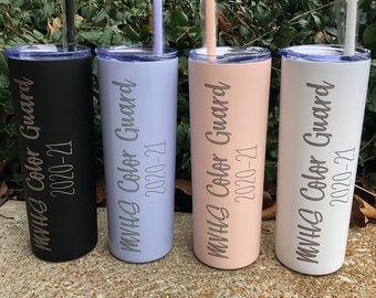 Personalized Tumbler with Matching Straw, Group Gifts, Sports Team Gift, Girl's Trip, Graduation, Senior Gift - Laser Engraved Tumblers