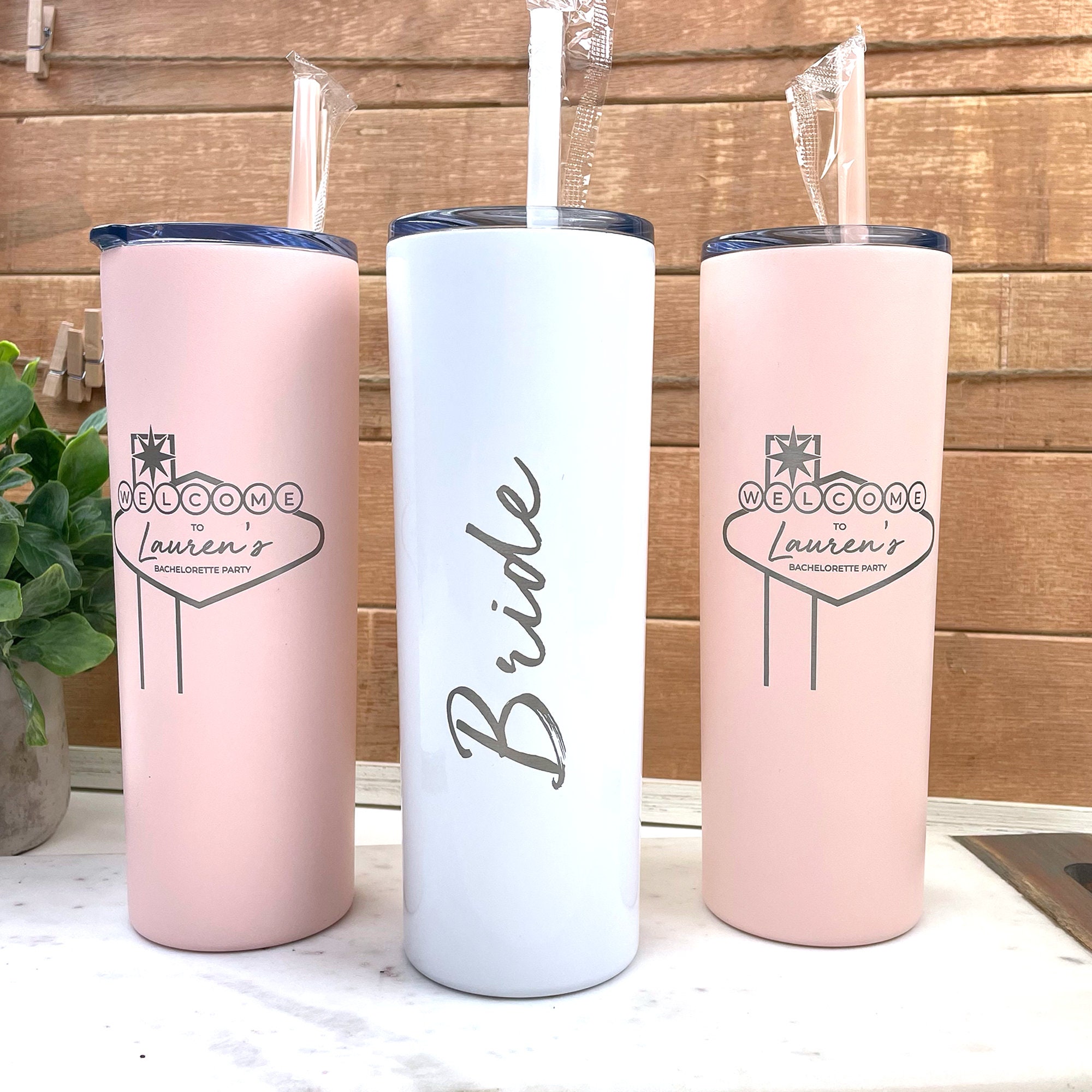 Tumbler Personnalise Las Vegas Sign Recto Et Verso Graves Au Etsy France