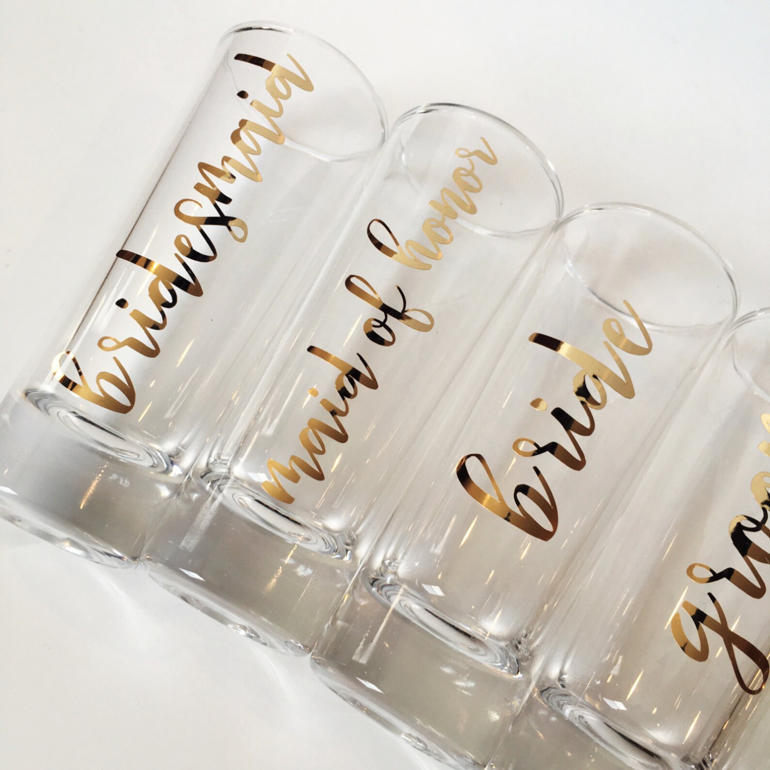 Bridesmaid Shot Glasses Bridal Party Shot Glasses Bridesmaid Etsy