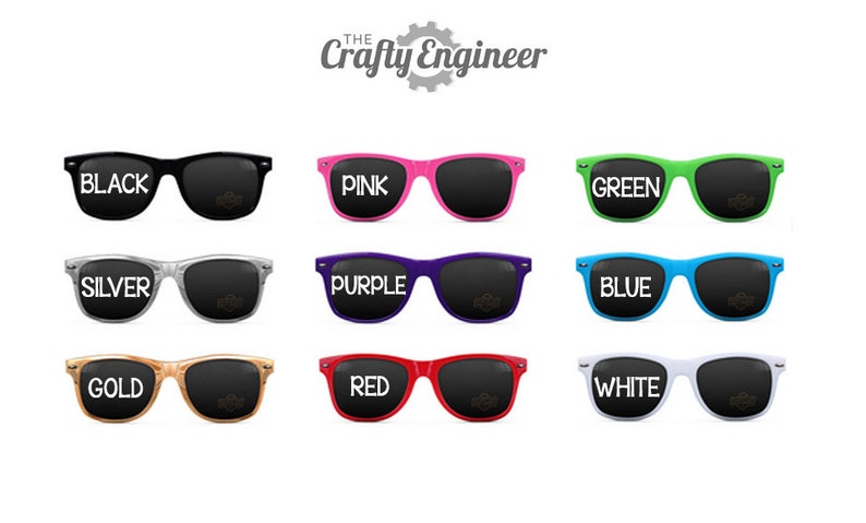 Personalized Custom Sunglasses Gold Sunglasses Various Colors image 4