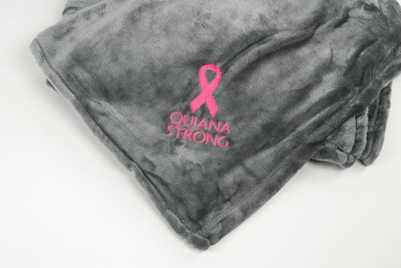 Chemo Blanket Pink Ribbon Gift Breast Cancer Gift Breast Etsy