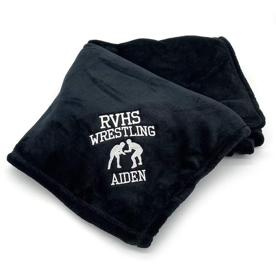 Custom Wrestling Blanket, Graduation Blanket, Sports Blanket, Custom Gift, Plush Throw, Custom Throw Blanket, Sports Gift, Senior Gift
