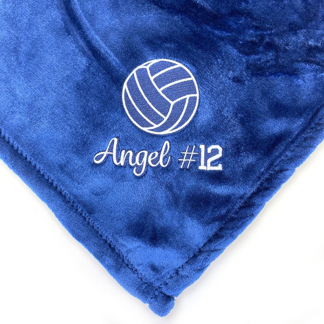 Custom Volleyball Blanket, Graduation Gift, Sports Blanket, Custom Gift