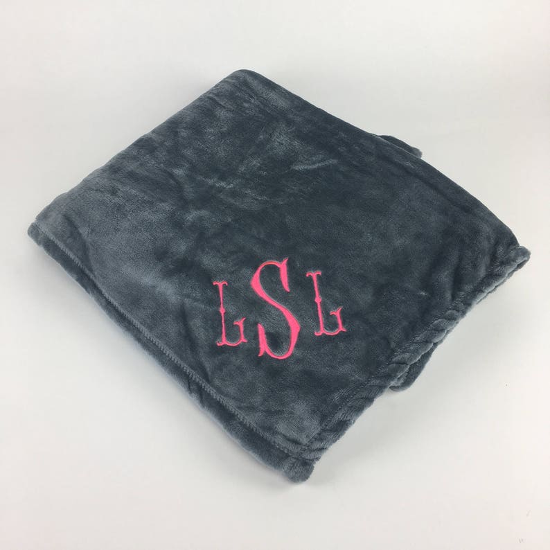 Monogrammed Blanket Throw Blanket Custom Blanket Sorority Etsy