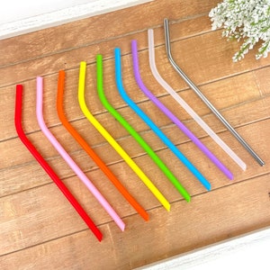 Thick Reusable Straws with Silicone Tip Tall Reusable Stainless Steel  Straws with Silicone Tips Paper Small 100pc Straw Dot Pound Beverage