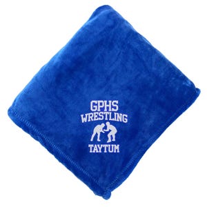 Custom Wrestling Blanket, Graduation Blanket, Sports Blanket, Custom Gift, Plush Throw, Custom Throw Blanket, Sports Gift, Senior Gift image 8