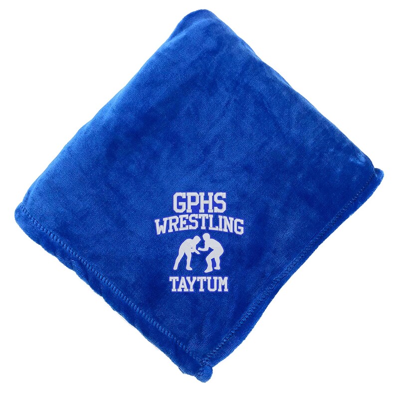 Custom Wrestling Blanket, Graduation Blanket, Sports Blanket, Custom Gift, Plush Throw, Custom Throw Blanket, Sports Gift, Senior Gift image 8