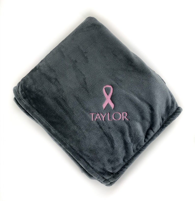 Chemo Blanket Pink Ribbon Gift Breast Cancer Gift Breast Etsy