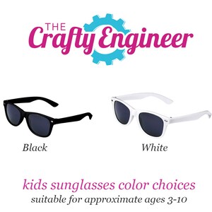 KIDS Personalized Sunglasses Ring Bearer Flower Girl Gift image 4