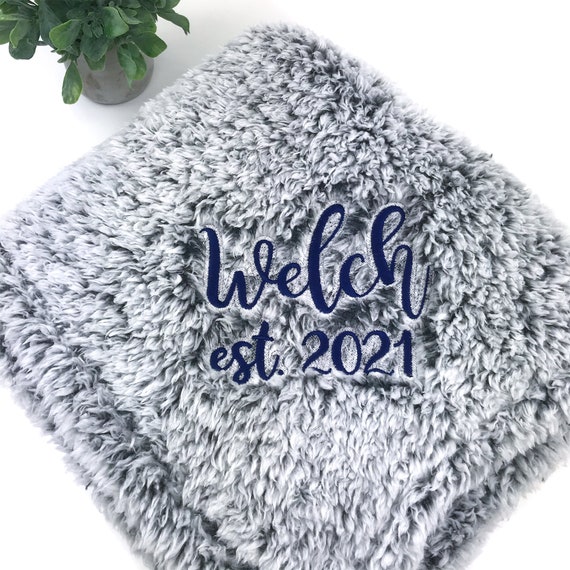 Blanket with last name sale