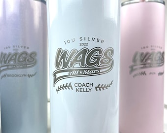 Personalized Team Sports Tumbler, Laser Engraved, Game Day, Tailgate Cups, Group Gift, Coach Gift, Team Gift,