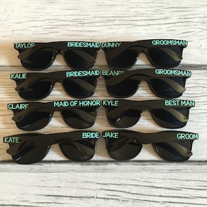 Personalized Custom Sunglasses Gold Sunglasses Various Colors image 2