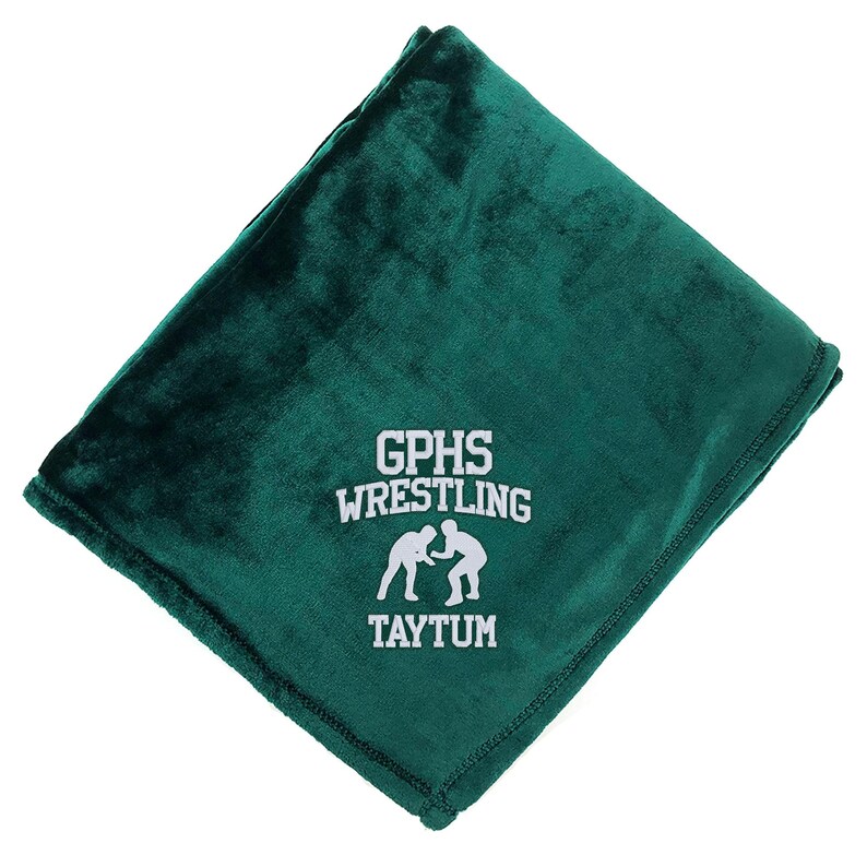 Custom Wrestling Blanket, Graduation Blanket, Sports Blanket, Custom Gift, Plush Throw, Custom Throw Blanket, Sports Gift, Senior Gift image 10