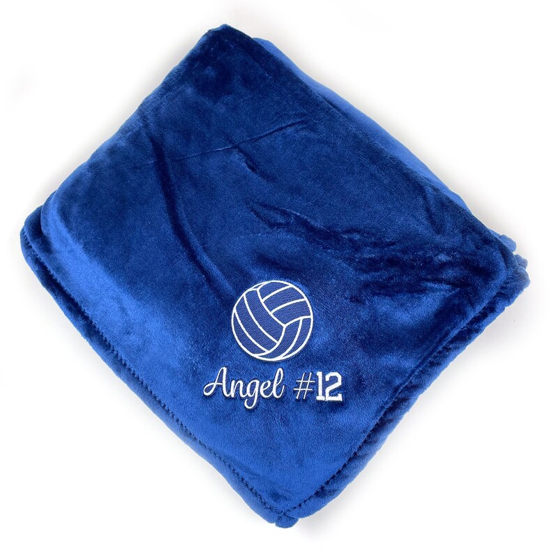 Custom Volleyball Blanket Graduation Gift Sports Blanket Etsy