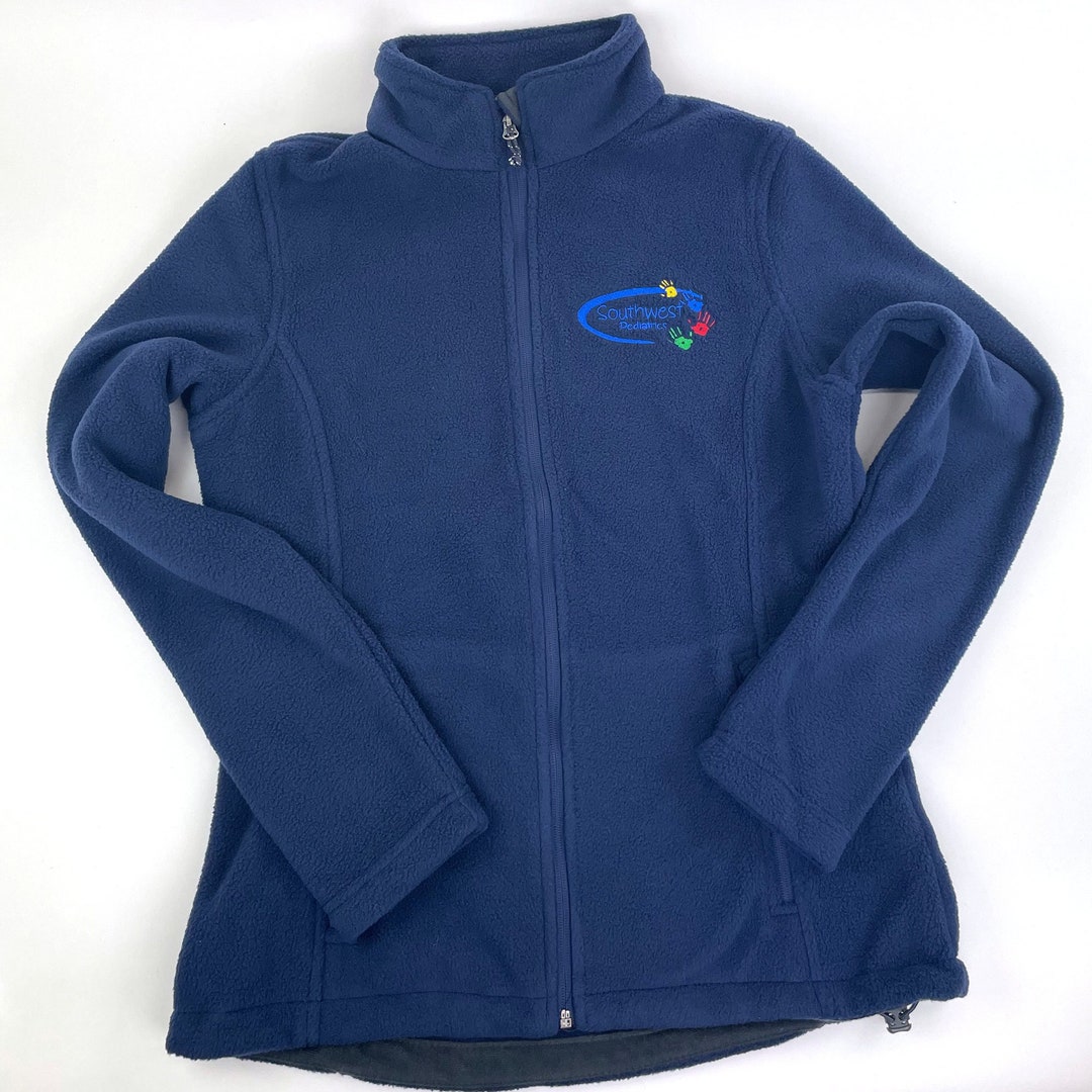 Custom Embroidered Fleece Jackets Micro Fleece Employee Etsy