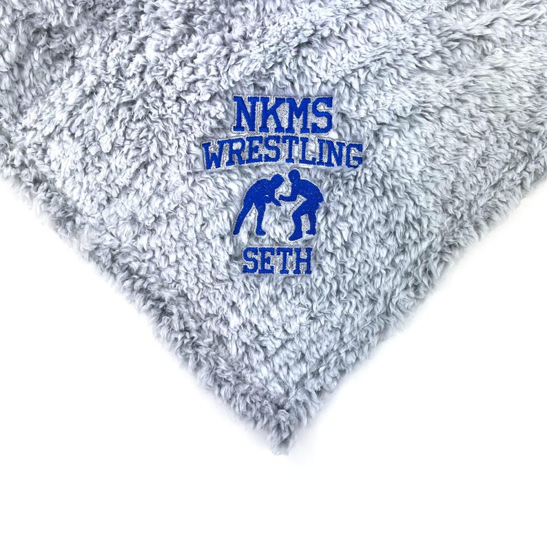 Custom Wrestling Blanket, Graduation Blanket, Sports Blanket, Custom Gift, Plush Throw, Custom Throw Blanket, Sports Gift, Senior Gift image 2