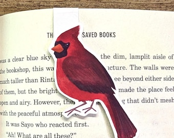 Cardinal Bird Magnetic Bookmarks - Book Lover Gift
