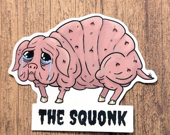 The Squonk PA Cryptid Vinyl Sticker - Water Resistant Decal