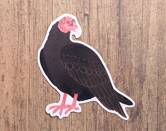 Turkey Vulture Vinyl Sticker - Water Resistant Decal