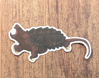 Alligator Snapping Turtle Vinyl Sticker - Water Resistant Laptop and Water Bottle Decal