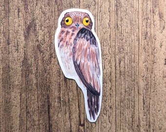 Potoo Bird Vinyl Sticker - Water Resistant Decal